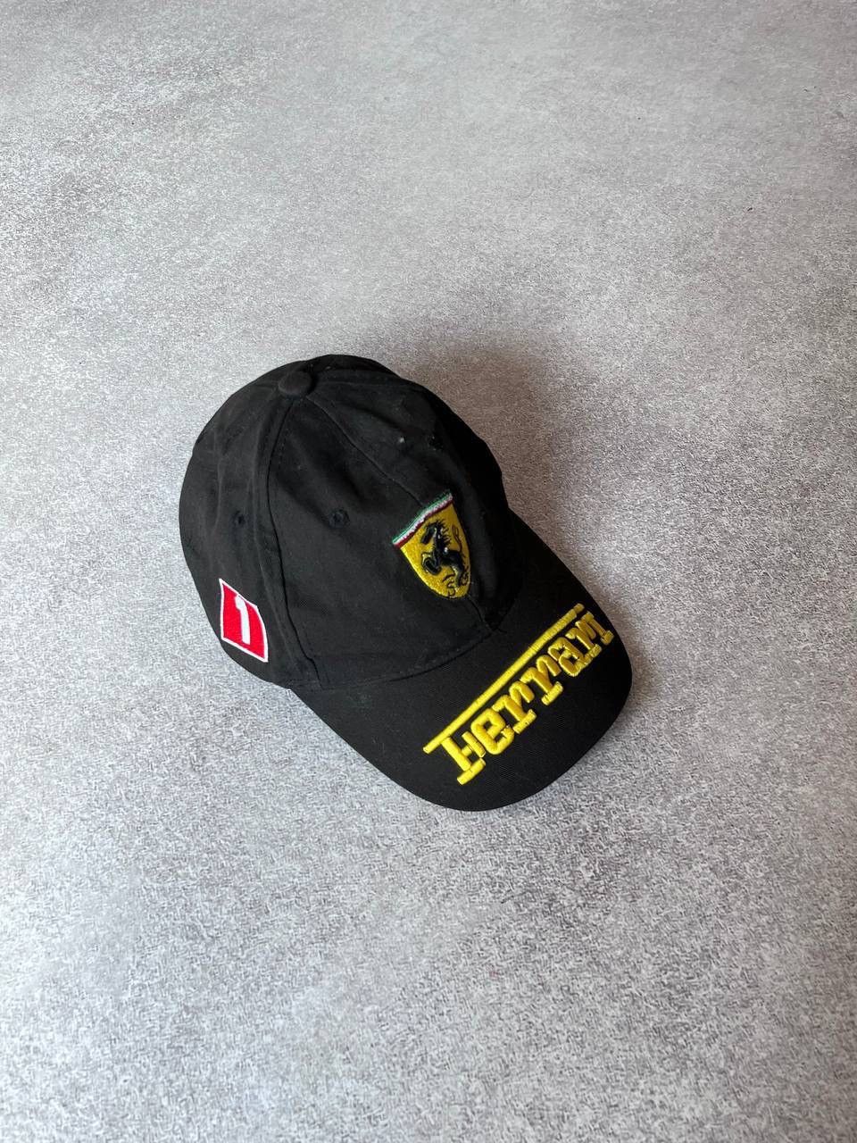 Ferrari × Vintage Vintage Ferarri Embroidery F-1 Racing Cap OS Size ONE SIZE - 3 Thumbnail