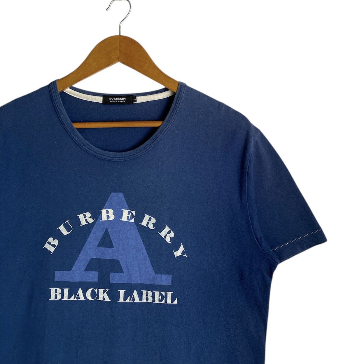 Burberry Rara🔥Burberry Black Label Shirt Big Logo Spell Out Size US L / EU 52-54 / 3 - 4 Thumbnail