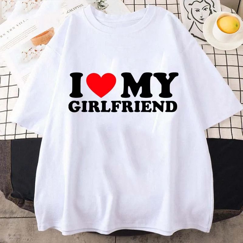 Japanese Brand "I Love My Girlfriend" T Shirt Size US L / EU 52-54 / 3 - 1 Preview