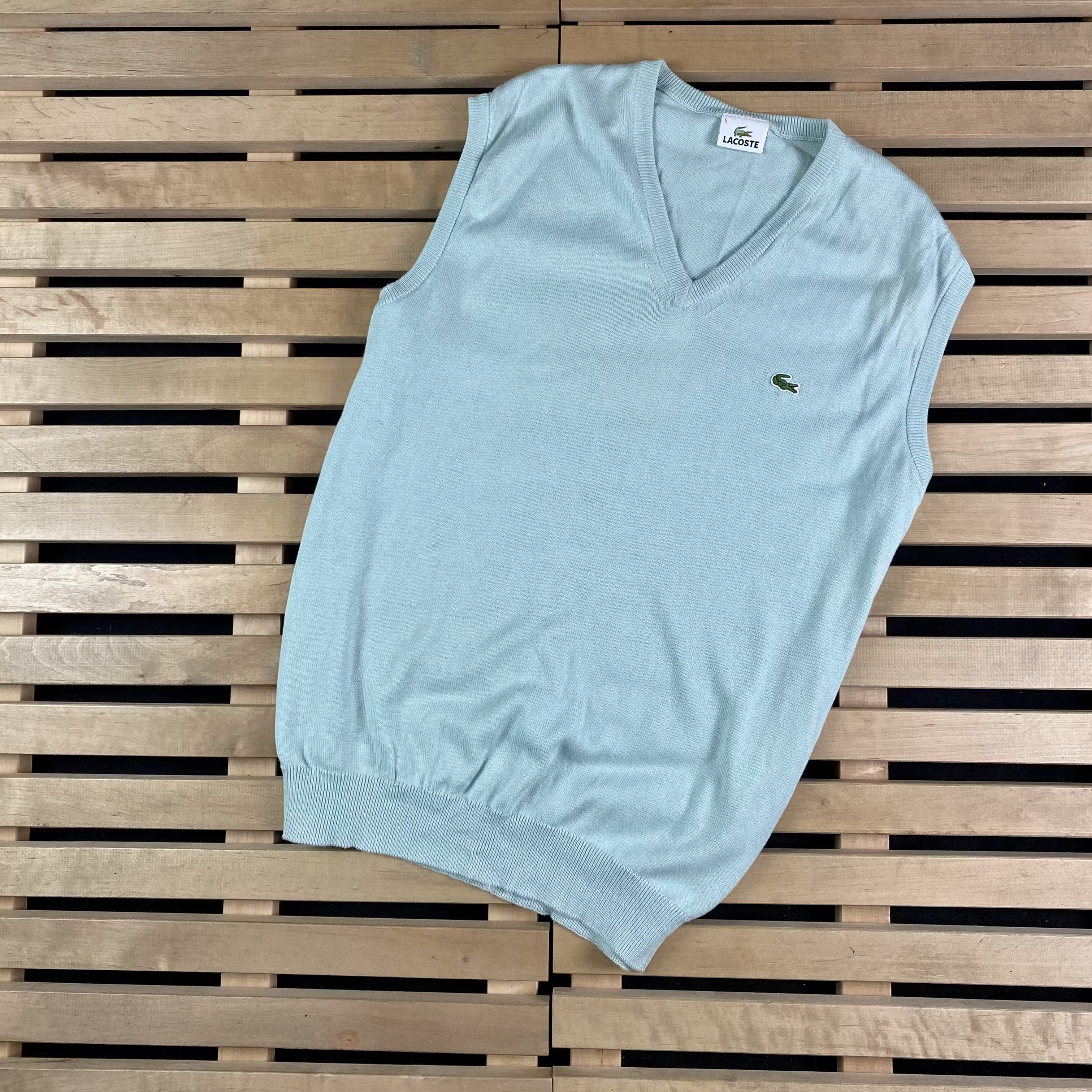 Lacoste × Vintage Mens Jumper Vest Lacoste Vintage Size 5/L Size US L / EU 52-54 / 3 - 1 Thumbnail