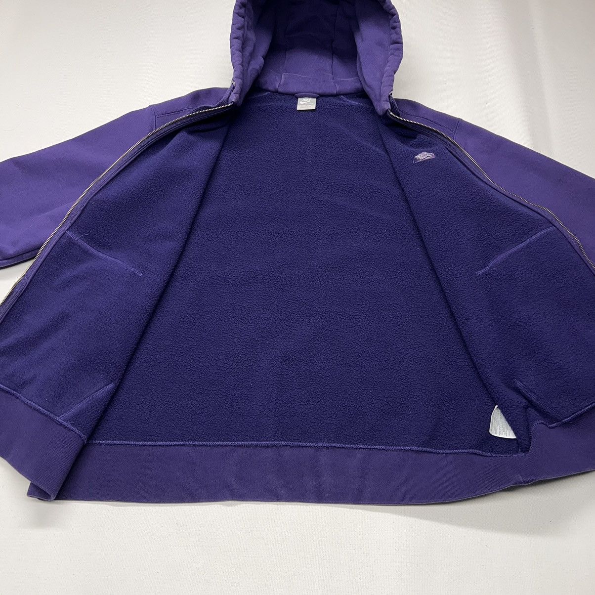 Nike × Vintage VTG Nike Hoodie Sweatshirt Purple Full Zip AF1 Anniversary Size US XXL / EU 58 / 5 - 15 Thumbnail