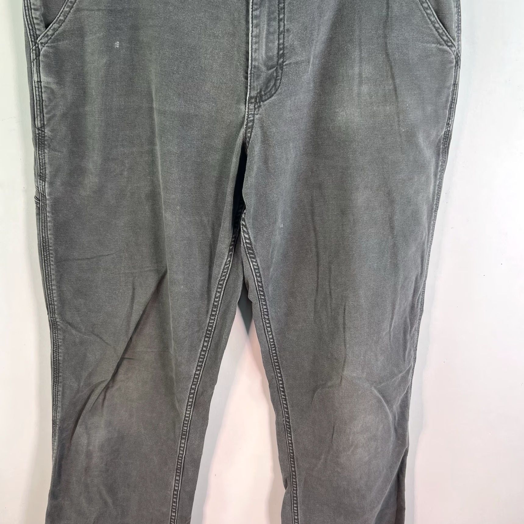 Carhartt Carhartt Cargo Pant - Rugged Flex Relaxed Fit BN2291 - Men - Size 34 - Gray Canvas Pant - 5-Pocket Cargo Jeans - Straight Leg - Zip Closure Size US 34 / EU 50 - 3 Thumbnail