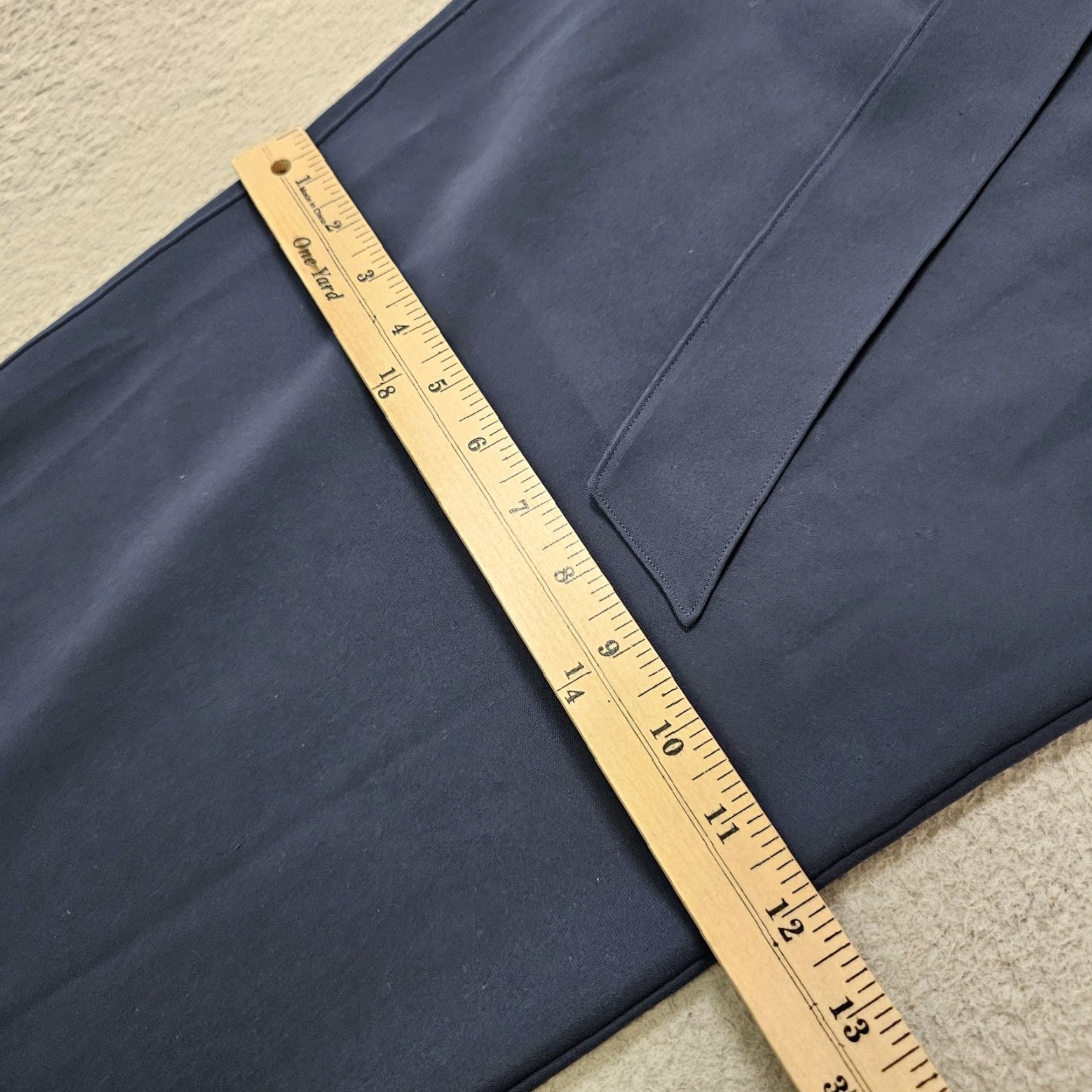 Lululemon Lululemon Noir Pants Blue 26x30 Stretch High Rise Wide Leg Wrinkle Free Career Size 28" / US 6 / IT 42 - 5 Thumbnail