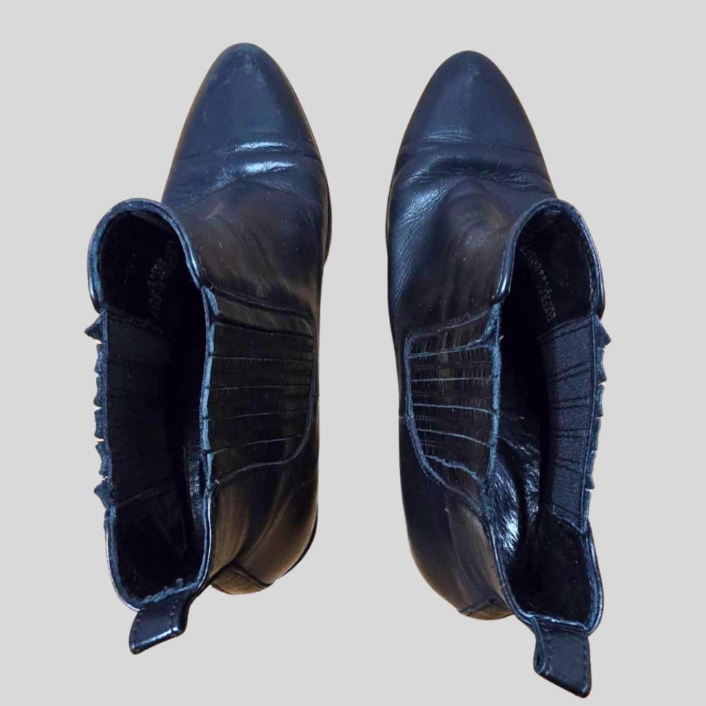 J.Crew J.Crew Black Leather Chelsea Ankle Boots Women’s Size 6.5 Po Size US 6.5 / IT 36.5 - 8 Thumbnail