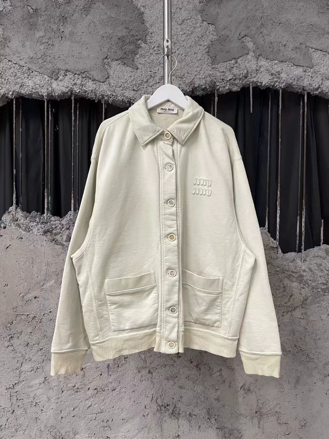 Miu Miu Miu Miu Vintage Off-White Cardigan Size S / US 4 / IT 40 - 1 Thumbnail
