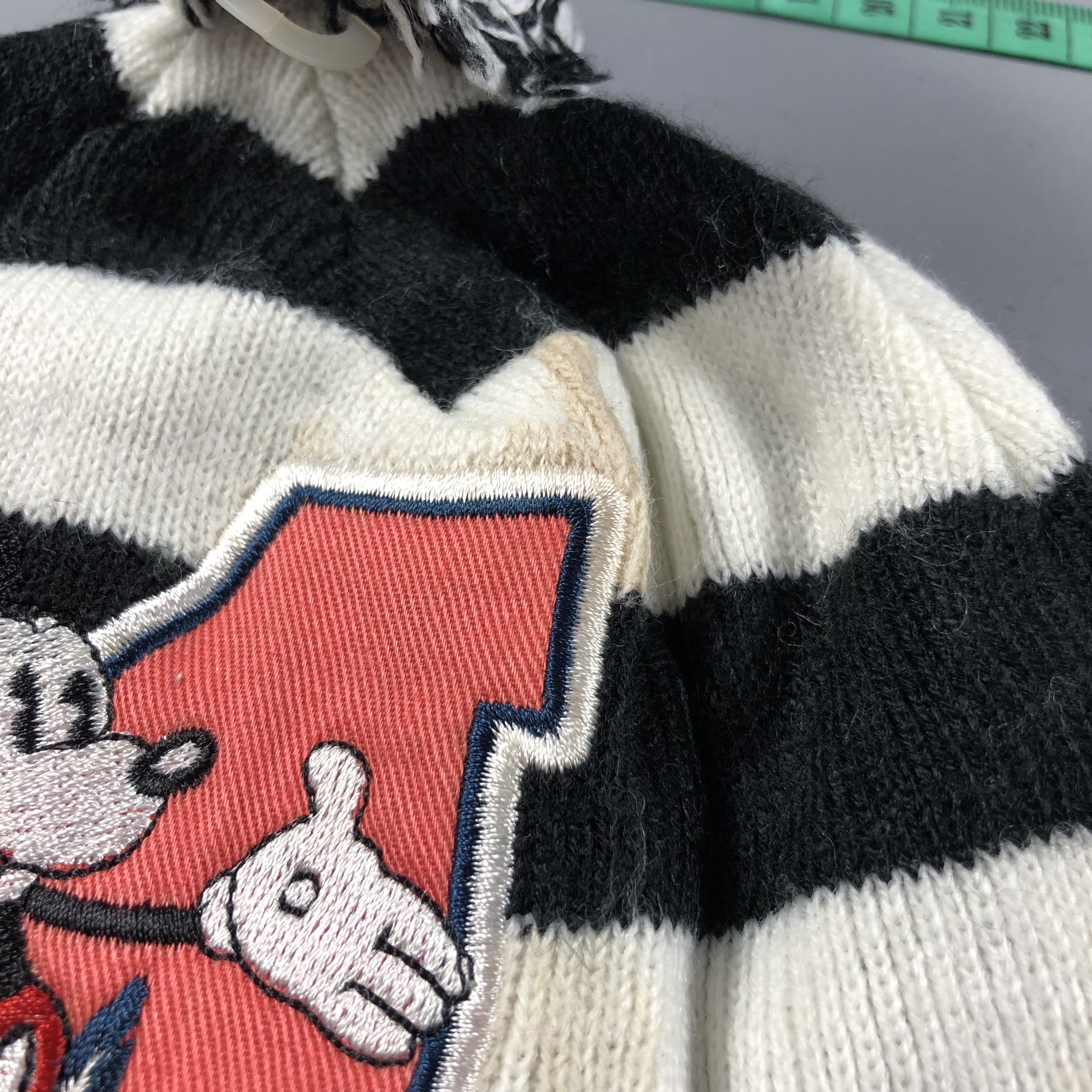 Disney Mickey Mouse Stripe Bobble Beanie Snowcap Snow Hat B1008 Size ONE SIZE - 6 Thumbnail