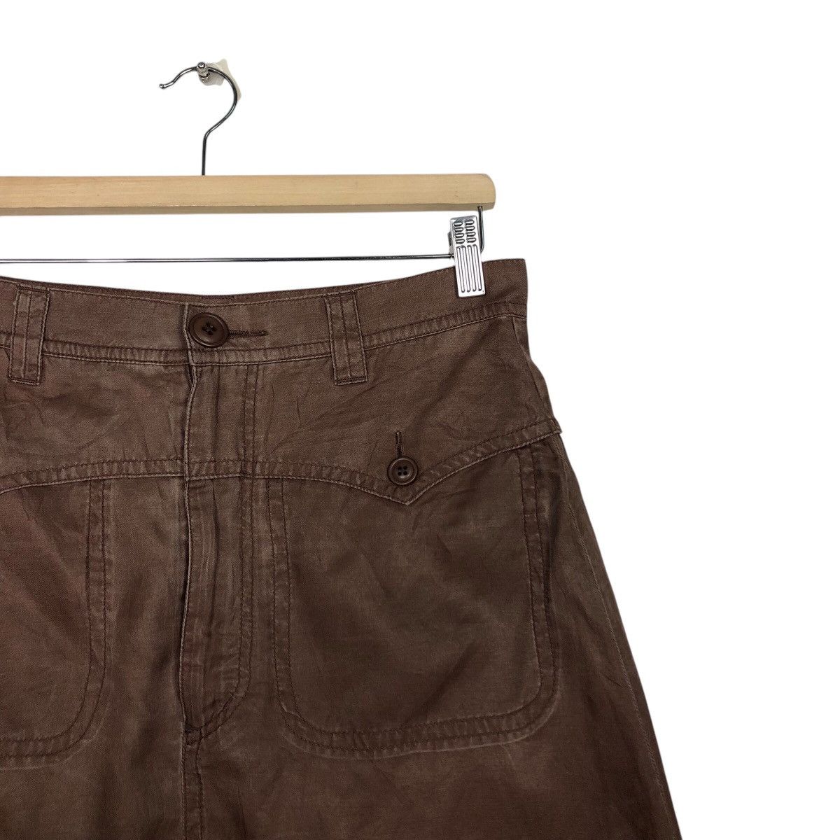 Japanese Brand 📌Rich Brown Vintage Short Pants Sunaokuwahara Issey Miyake Size 30" / US 8 / IT 44 - 7 Thumbnail