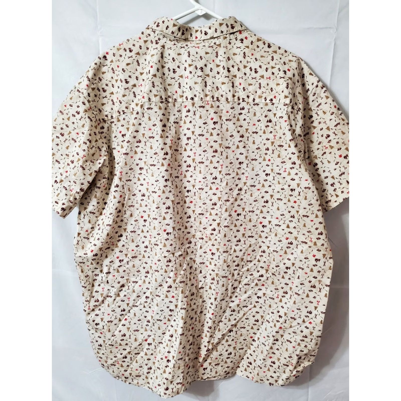Vintage Columbia Camping Print Shirt XXL Button Up Short Sleeve Outdoor Regular Fit Size US XXL / EU 58 / 5 - 7 Thumbnail