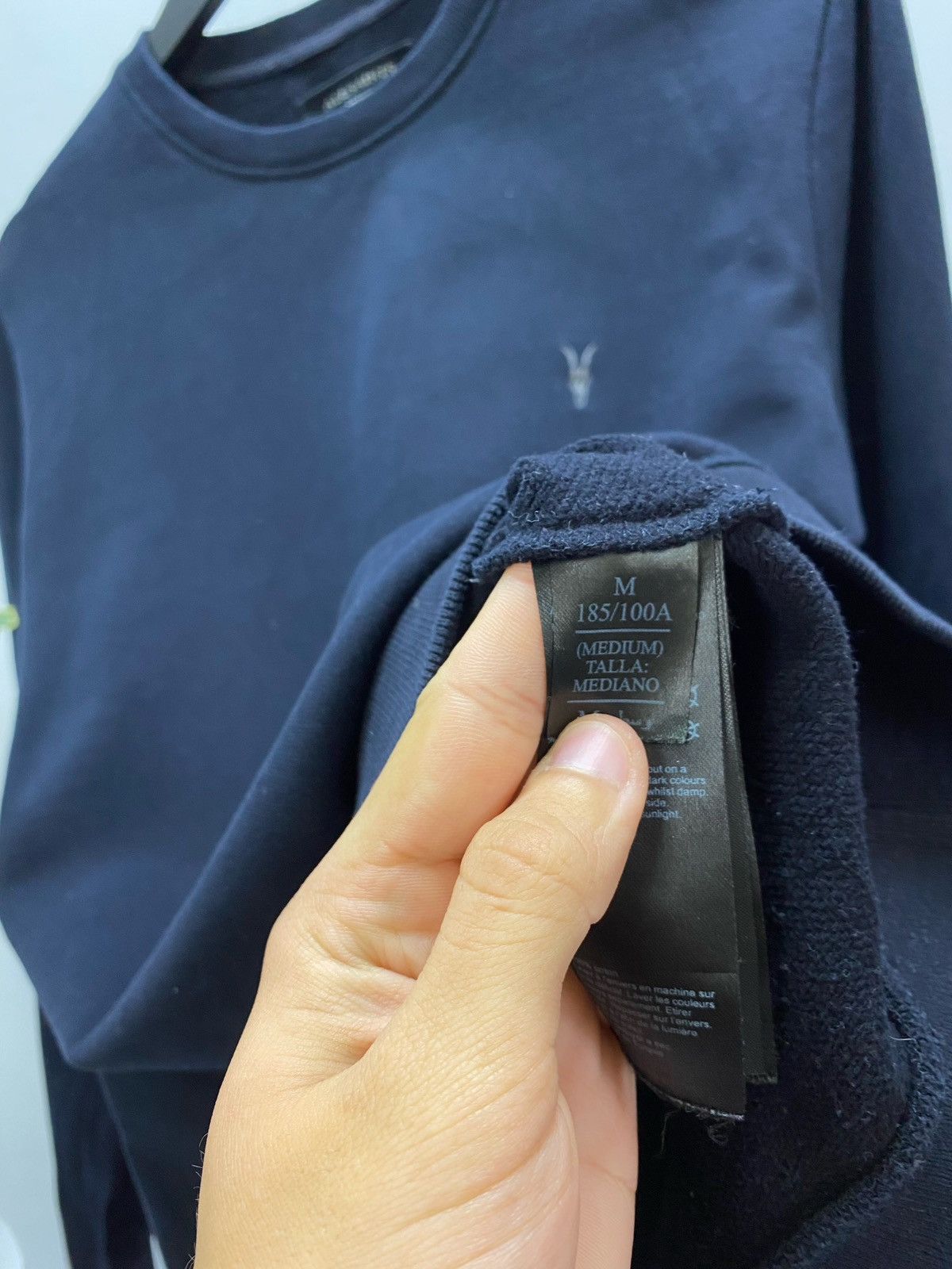 Allsaints × Vintage Vintage Allsaints Black Classic Sweatshirt Style Size US M / EU 48-50 / 2 - 12 Thumbnail