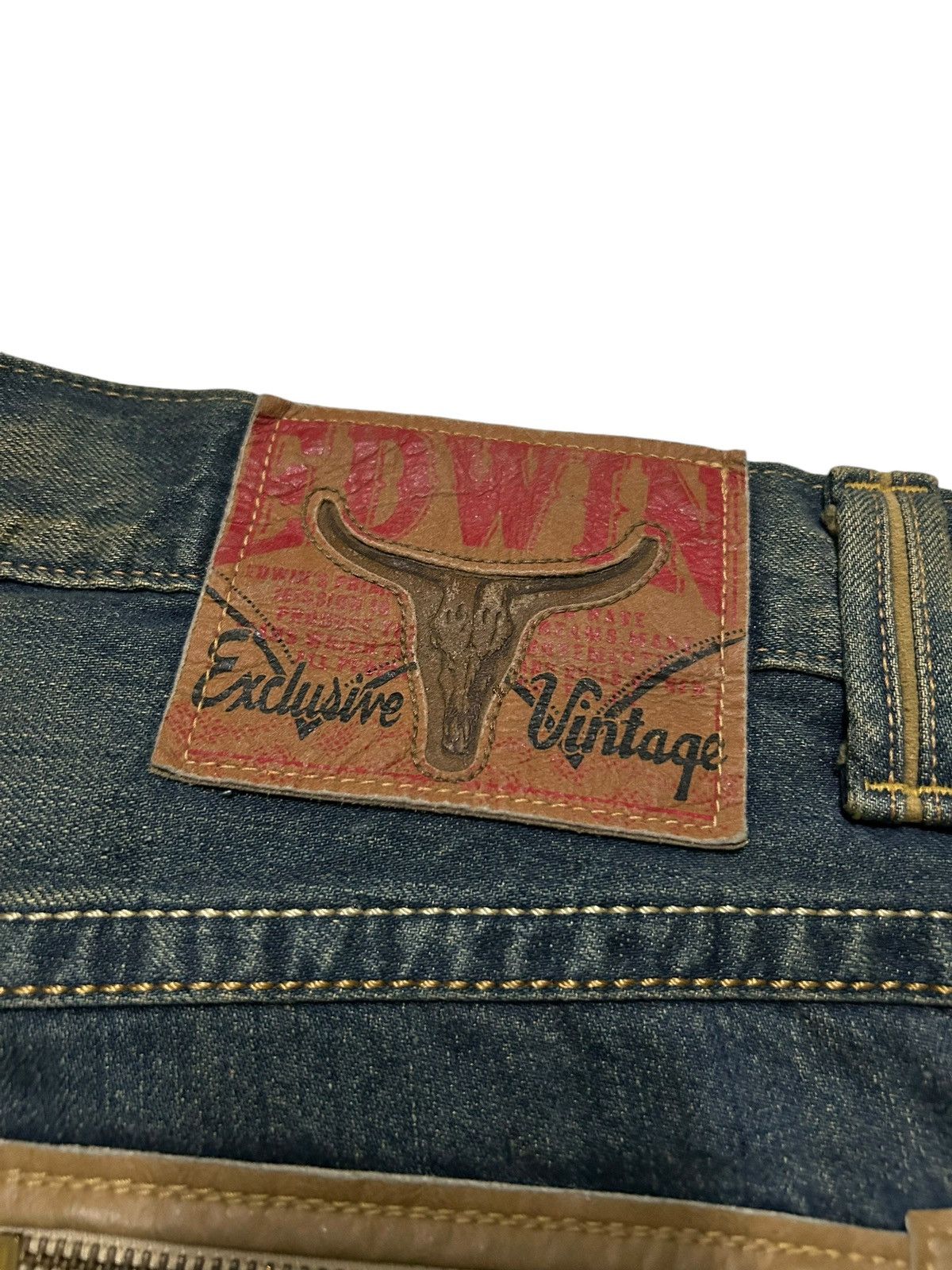 Edwin × Japanese Brand × Tornado Mart Edwin Exlusive Vintage Distressed Mud Wash Rare Denim 🎌☠️ Size US 37 - 13 Thumbnail