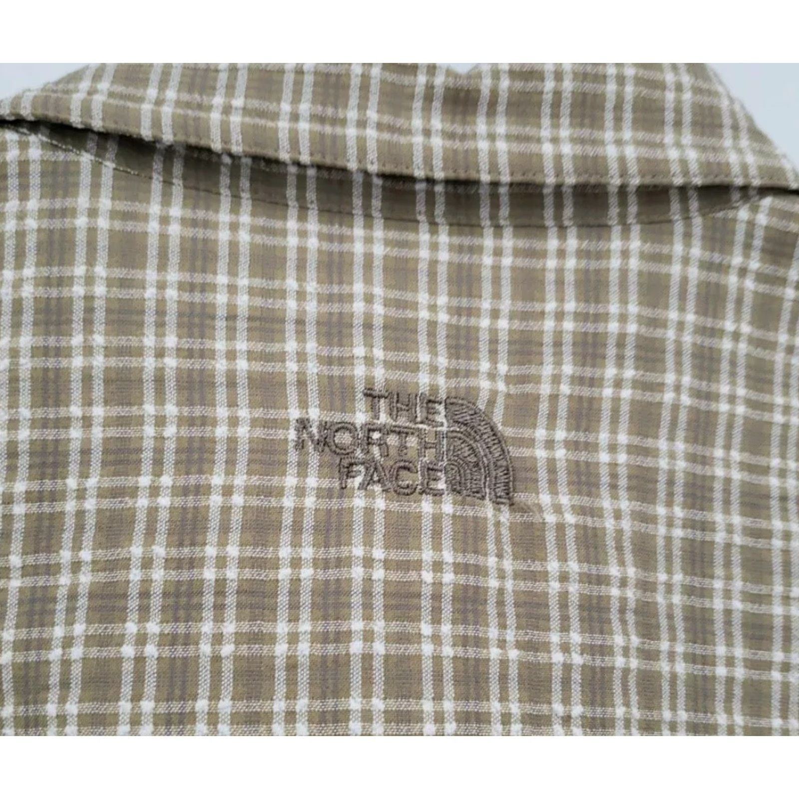 The North Face The North Face Shirt Adult Medium Green Brown Plaid Button Up Pockets Hiking Men Size US M / EU 48-50 / 2 - 7 Thumbnail