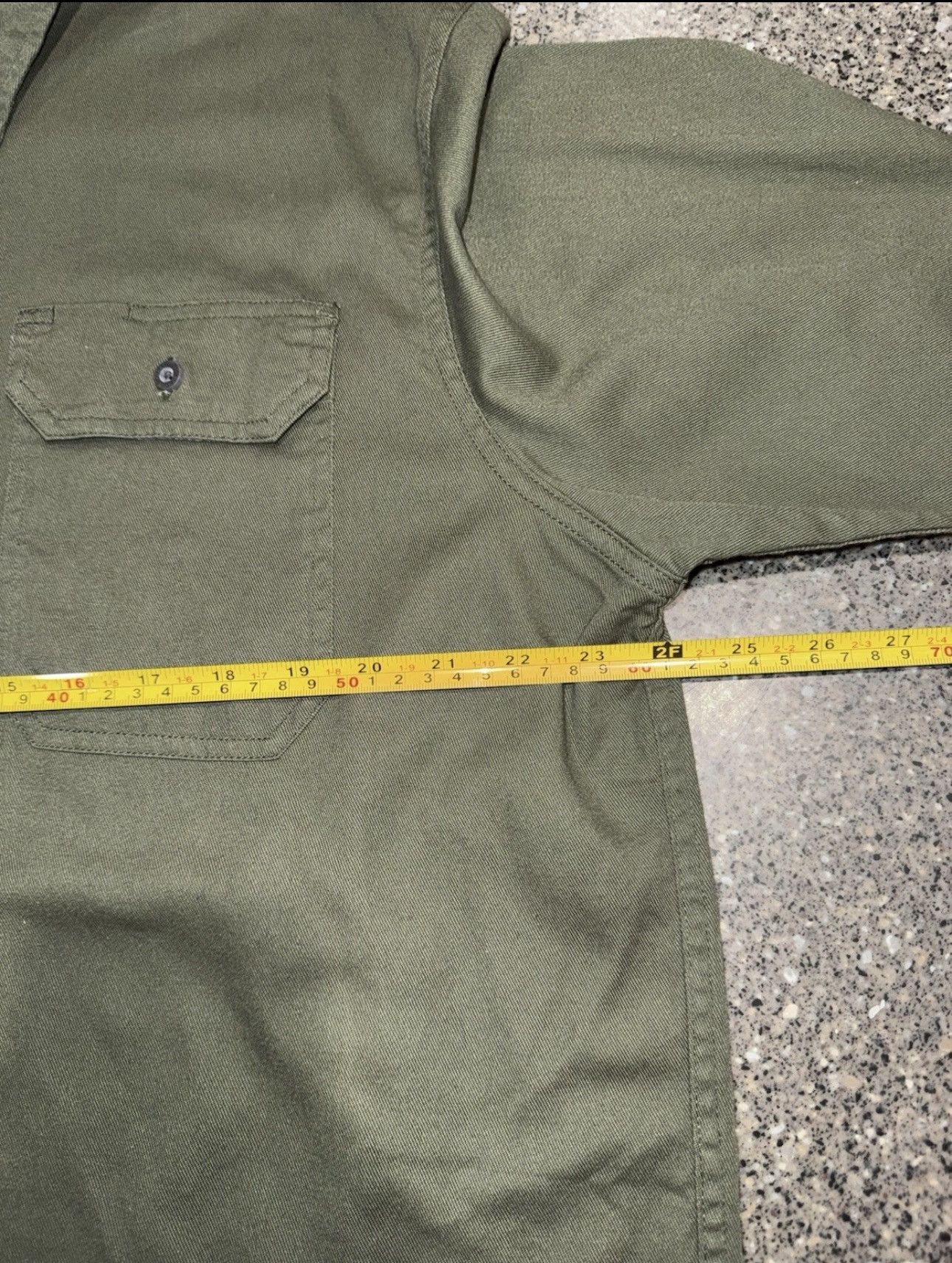 Wrangler Wrangler Olive Green Button Down Shirt Large Flex Comfort Size US L / EU 52-54 / 3 - 3 Thumbnail