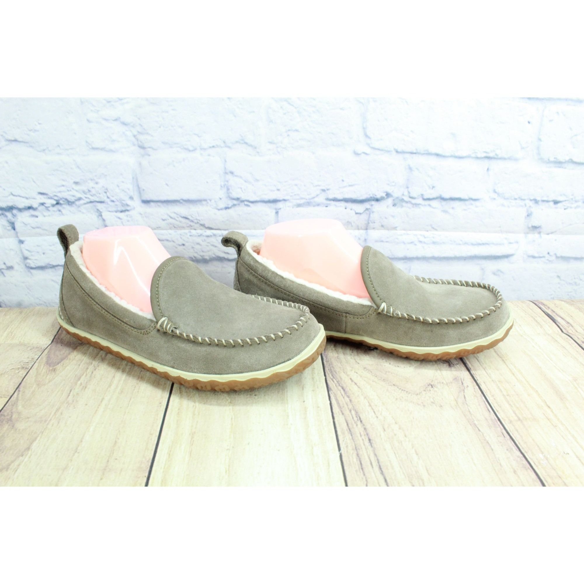 L.L. Bean × Maine Mountain Moccasin LL Bean Dark Cement Suede Lined Mountain Moccasin Slippers Size US 9 / IT 39 - 3 Thumbnail