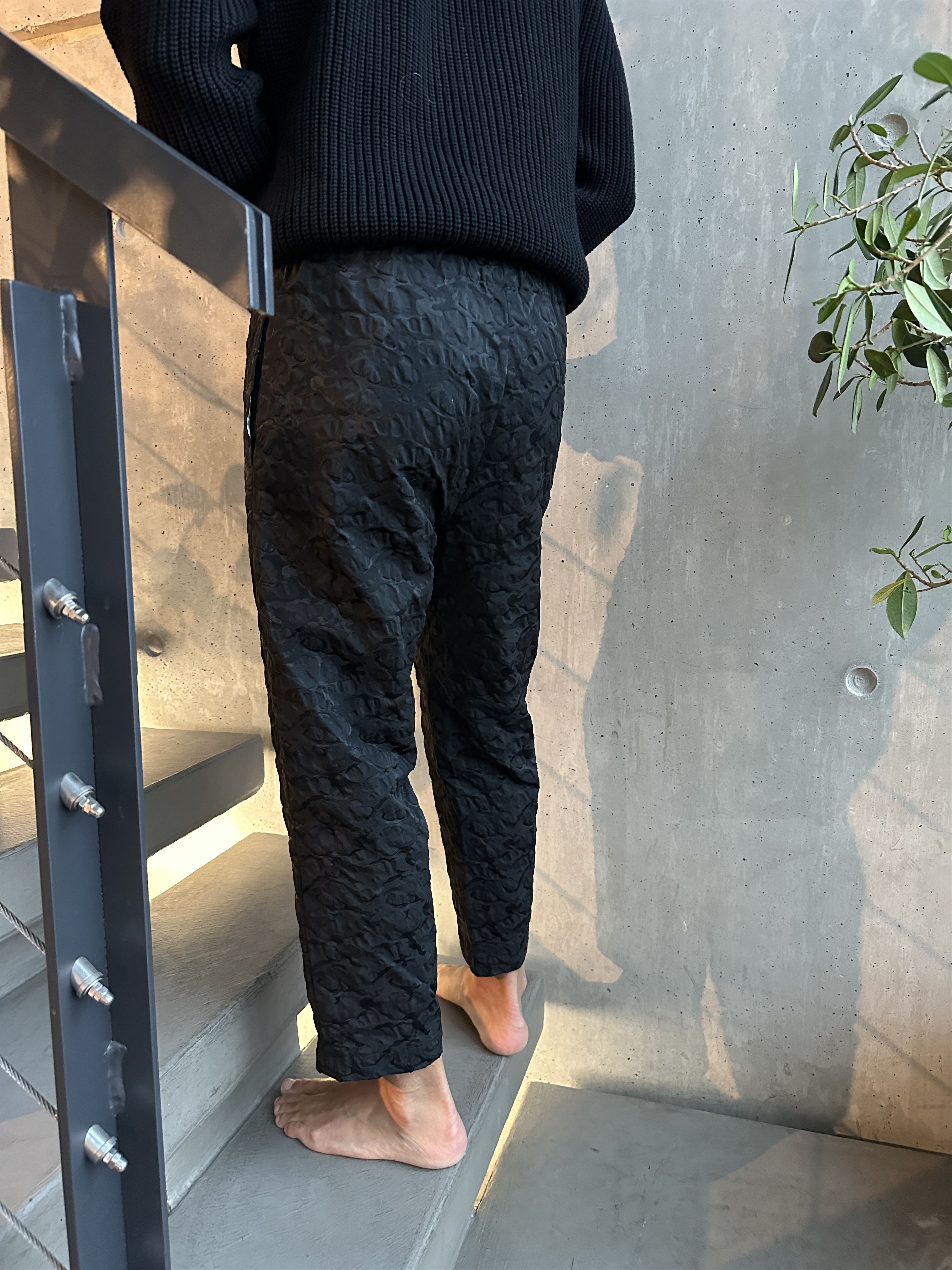 Comme des Garcons Textured black pant Size US 36 / EU 52 - 3 Thumbnail