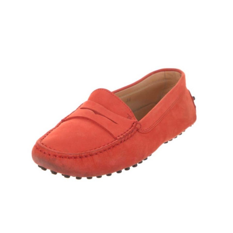 image of Tods Tod's Gommino Soft Leather Orange Driving Shoes Us 4 / Eu 34, Women's