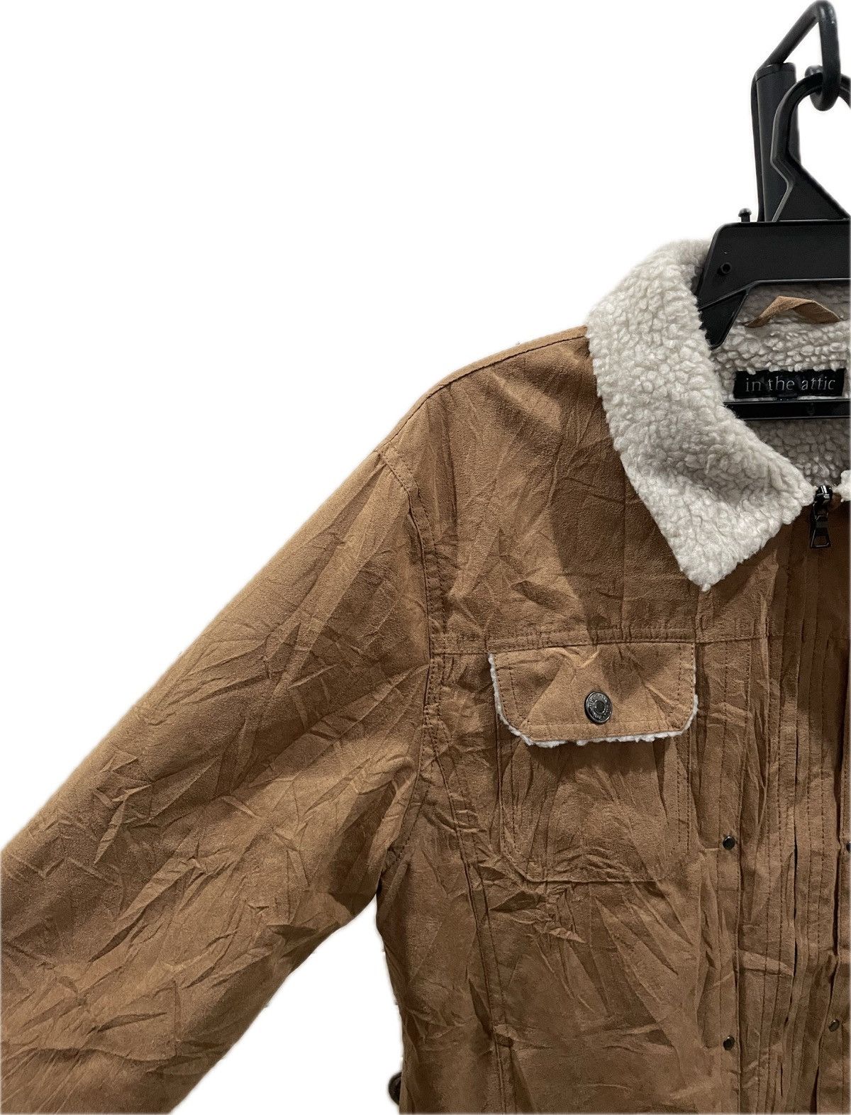 In The Attic × Japanese Brand In The Attic Wool-like Zipper Jacket with Pockets Size US L / EU 52-54 / 3 - 2 Thumbnail