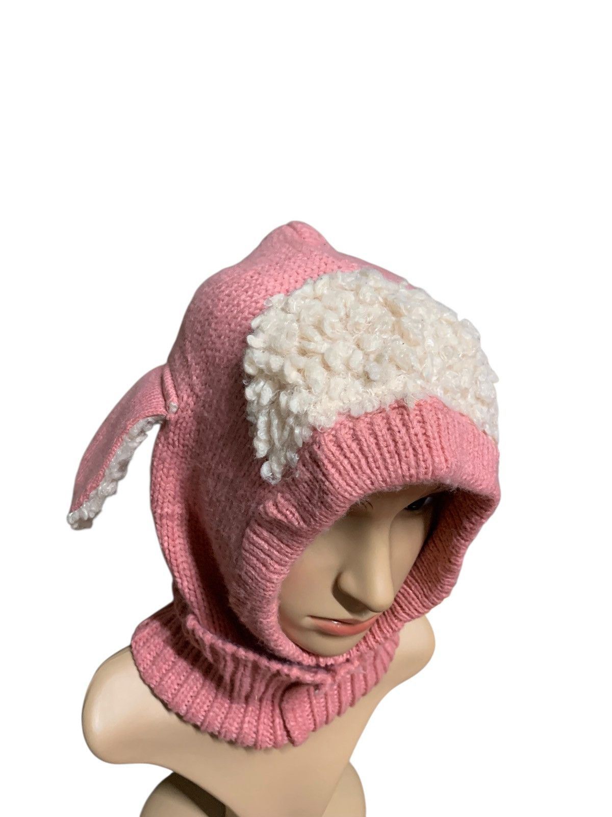Japanese Brand Winter Lamb Hat Neck Warmer Fleece Ear Size ONE SIZE - 9 Thumbnail