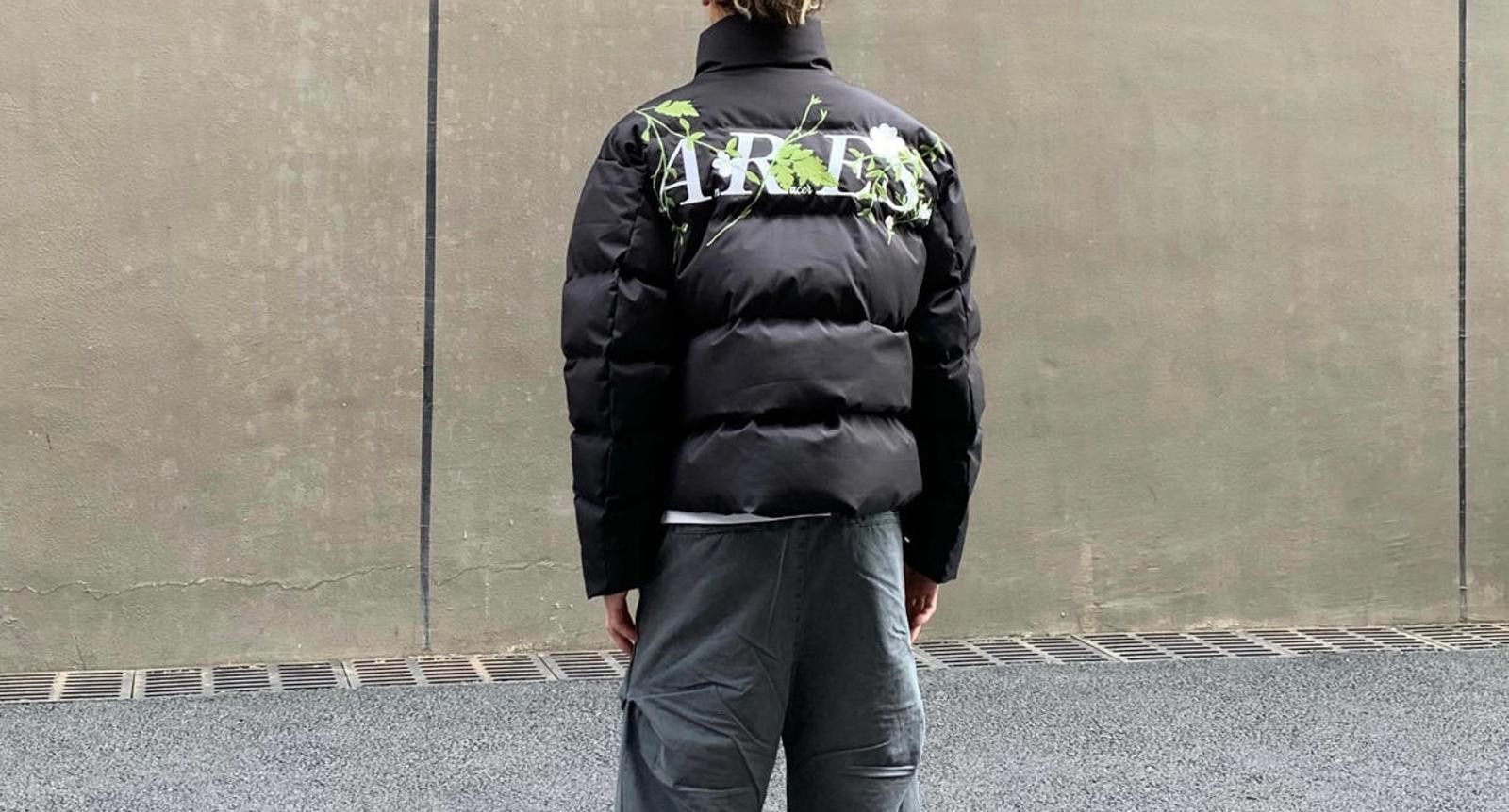 Other Black Puffer Jacket with Floral Design Size US M / EU 48-50 / 2 - 4 Thumbnail