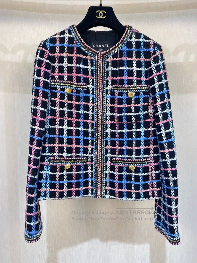 Chanel Chanel 22S colourful plaid jacket Size XXS / US 00 / IT 34 - 2 Thumbnail