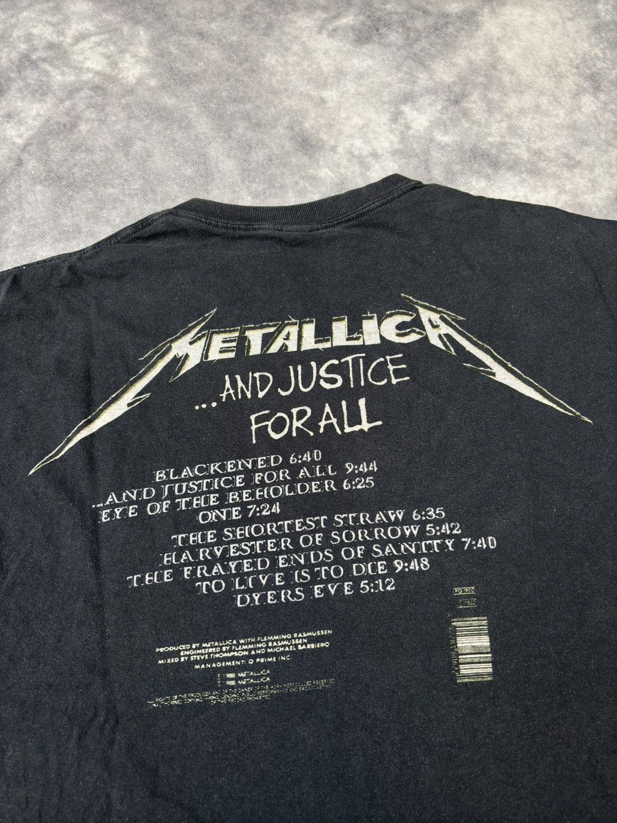 Metallica × Vintage Metallica And Justice For All North America Tour Band Rock Size US L / EU 52-54 / 3 - 4 Thumbnail