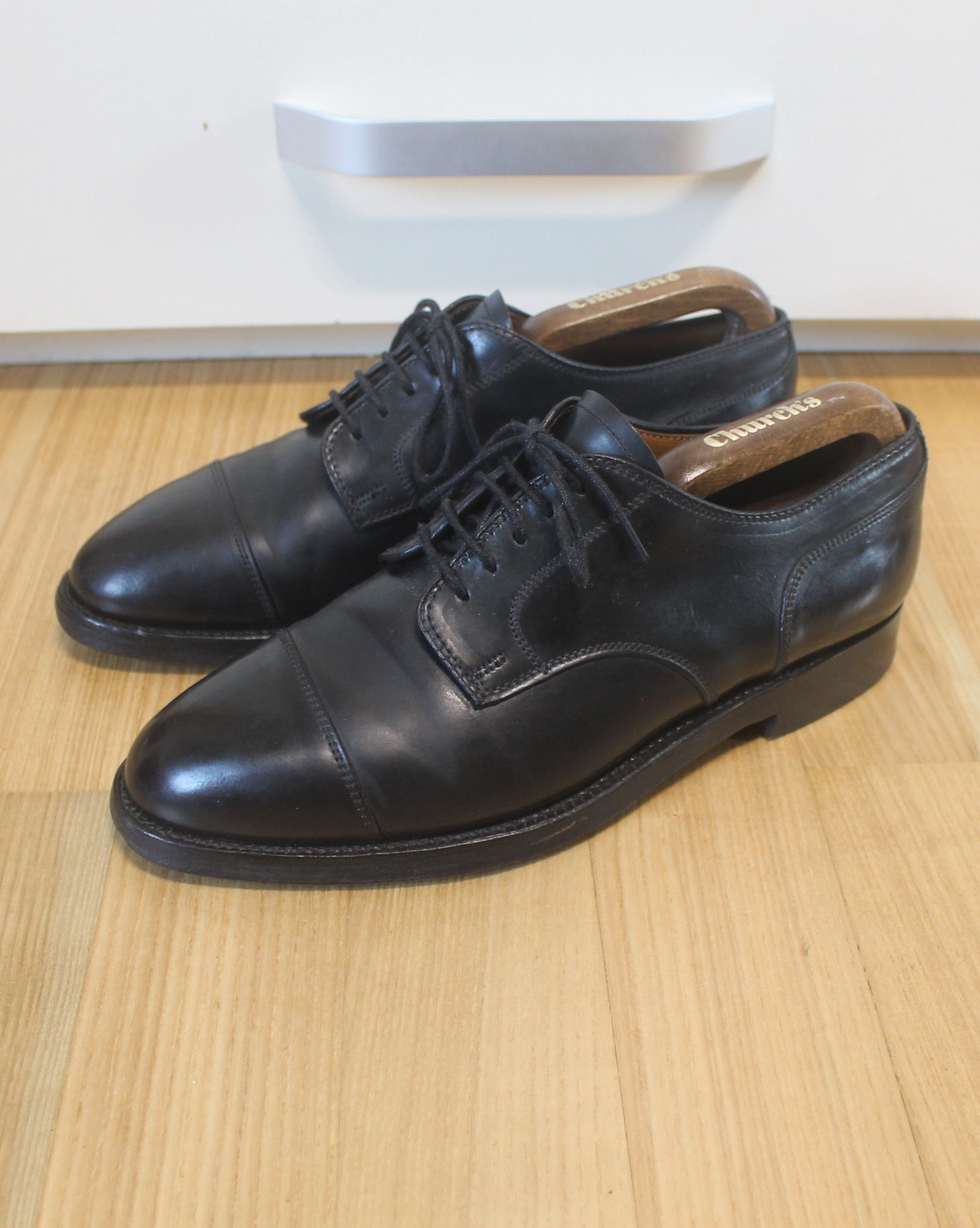 Alden Alden 2161 Straight Tip Blucher (Black Shell Cordovan) Size US 7.5 / EU 40-41 - 2 Thumbnail
