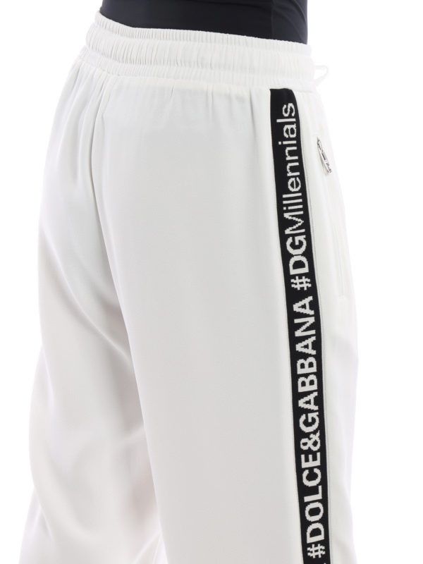 Dolce & Gabbana o1y0925 Jogger in White Size 25" / US 0 / IT 36 - 4 Thumbnail