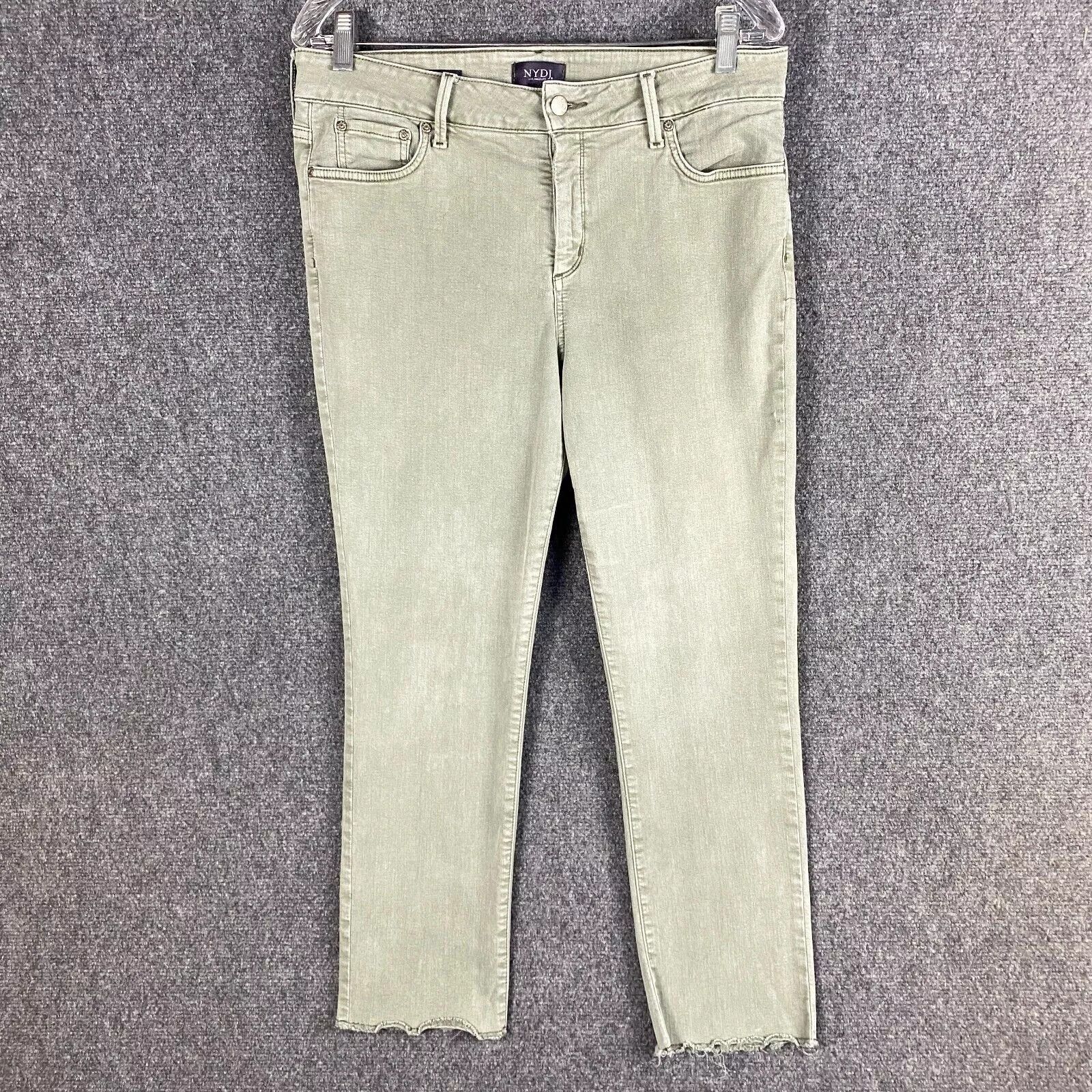 NYDJ NYDJ Jeans Women's Size 12 Sheri Ankle Denim Stretch Size 32" / US 10 / IT 46 - 1 Thumbnail