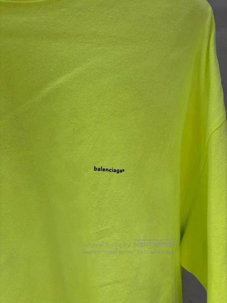 Balenciaga Balenciaga Summer Fluorescent Yellow Short Sleeve T-Shirt Size US XS / EU 42 / 0 - 2 Thumbnail