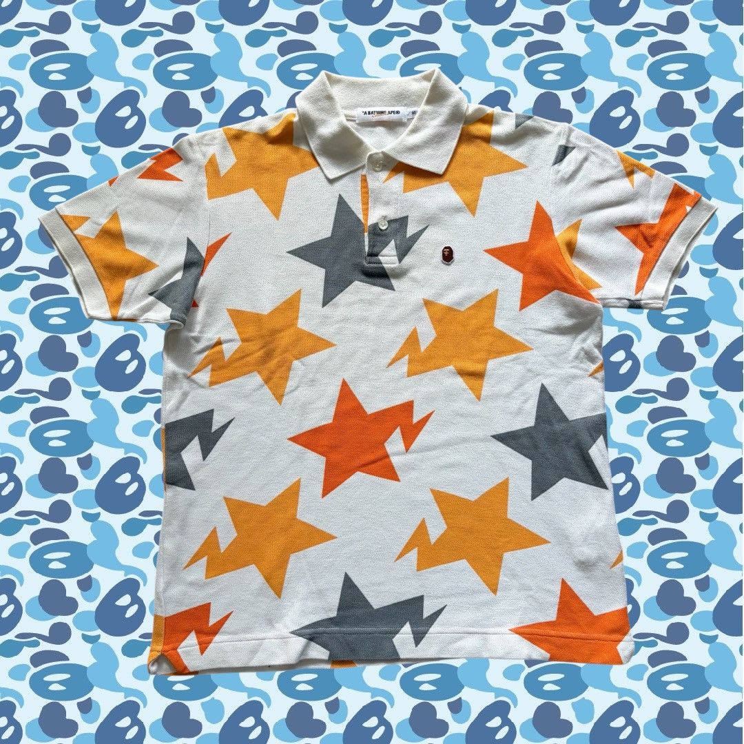 Bape ‘08 Bape Fukuoka Exclusive Sta Polo Size US S / EU 44-46 / 1 - 1 Thumbnail