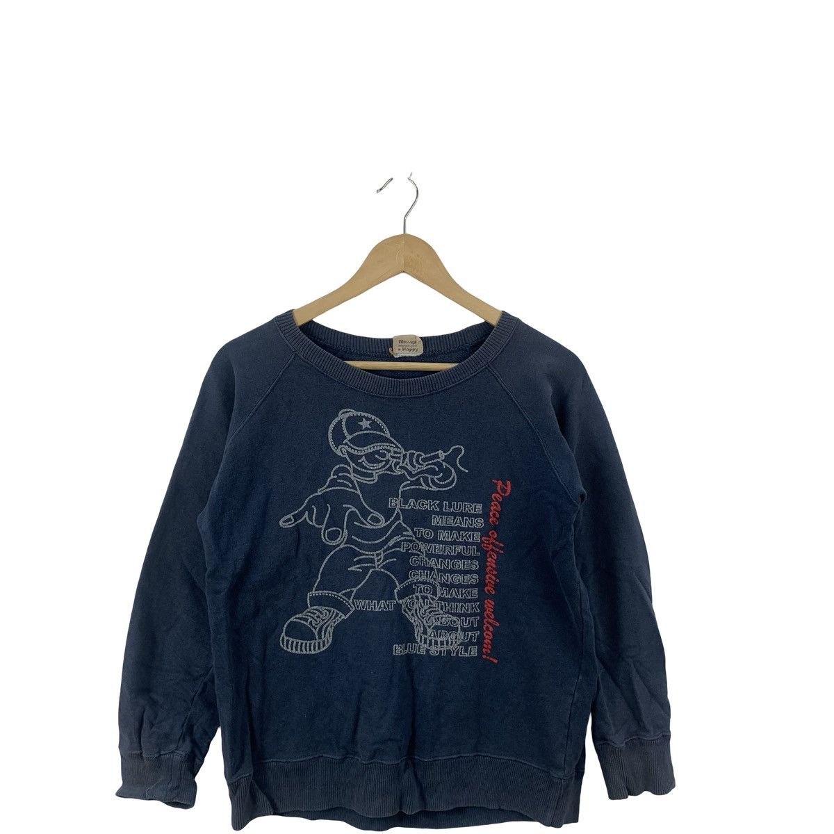 Vintage Vintage HIP HOP GRAPHIC Crewneck Sweatshirt Streetwear Size US S / EU 44-46 / 1 - 6 Thumbnail