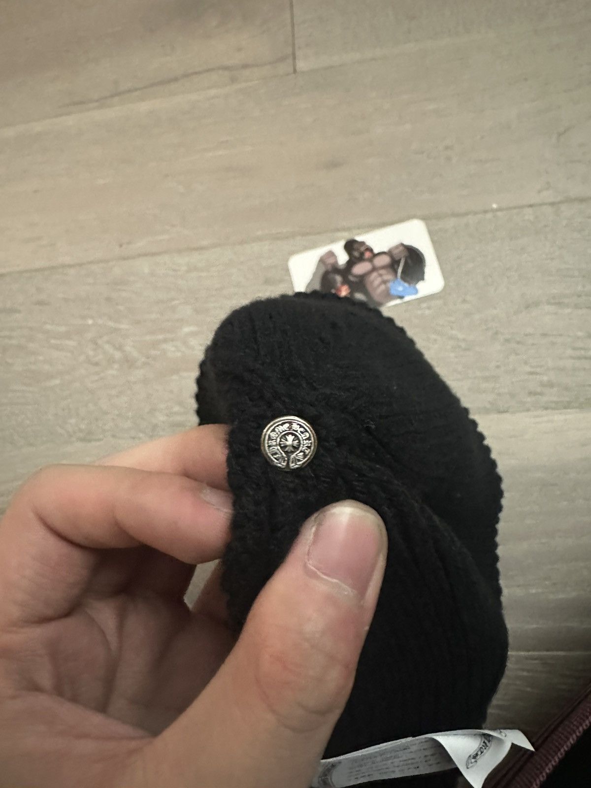 Chrome Hearts Chrome Hearts Triple Cross Patch With Sliver Cashmere Beanie Size ONE SIZE - 5 Thumbnail