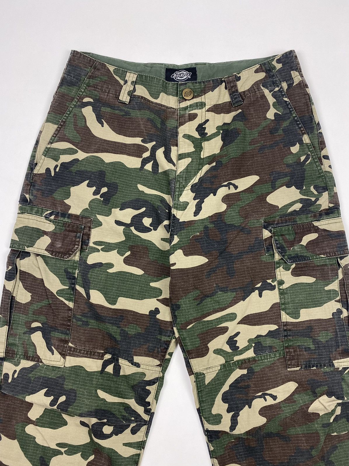 Dickies Dickies Woodland Camo Ripstop Baggy Cargo Pants Size US 32 / EU 48 - 4 Thumbnail