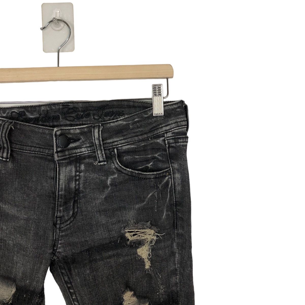 Hysteric Glamour 🔥RARE DISTRESSED DENIM JEANS JAPAN HYSTERIC GLAMOUR DESIGN Size US 30 / EU 46 - 4 Thumbnail