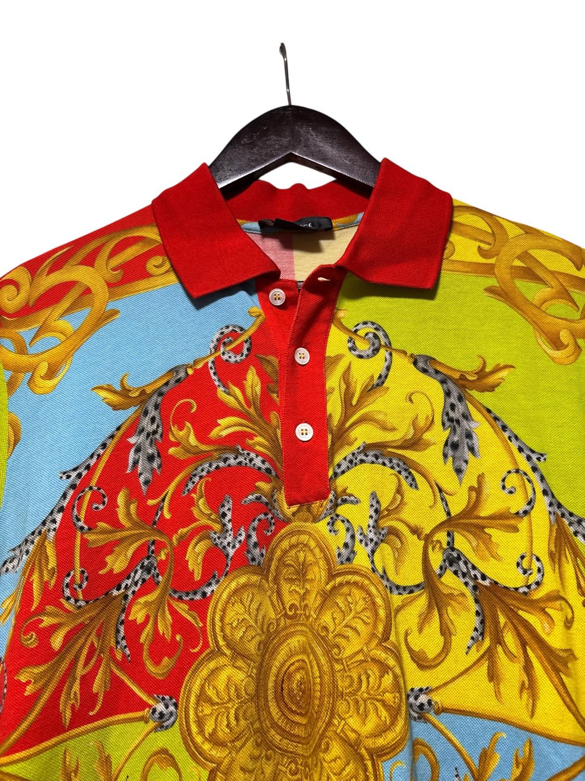 Versace Versace Tailor Fit Multicolor Polo Shier Mens Size Small Size US S / EU 44-46 / 1 - 3 Thumbnail