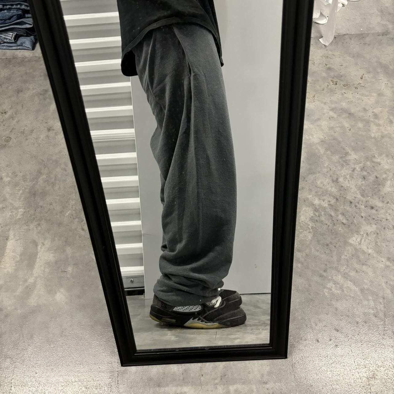 Japanese Brand × Vintage Crazy Vintage Y2K/2000s Baggy Grey Skater Essential Sweatpants! Size US 36 / EU 52 - 2 Thumbnail