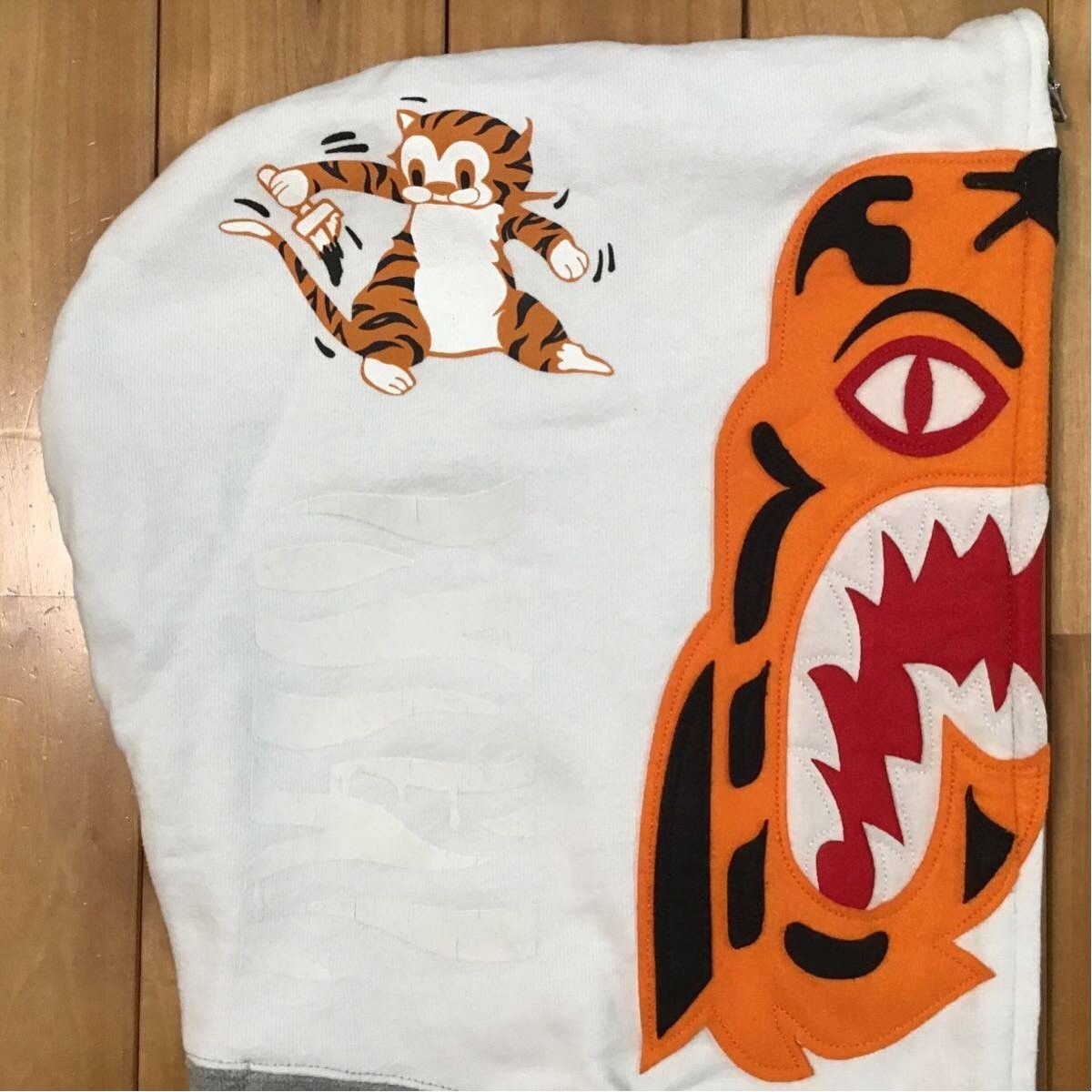 Bape × Nigo BAPE Tiger full zip hoodie gray x white a bathing ape NIGO Size US S / EU 44-46 / 1 - 4 Thumbnail