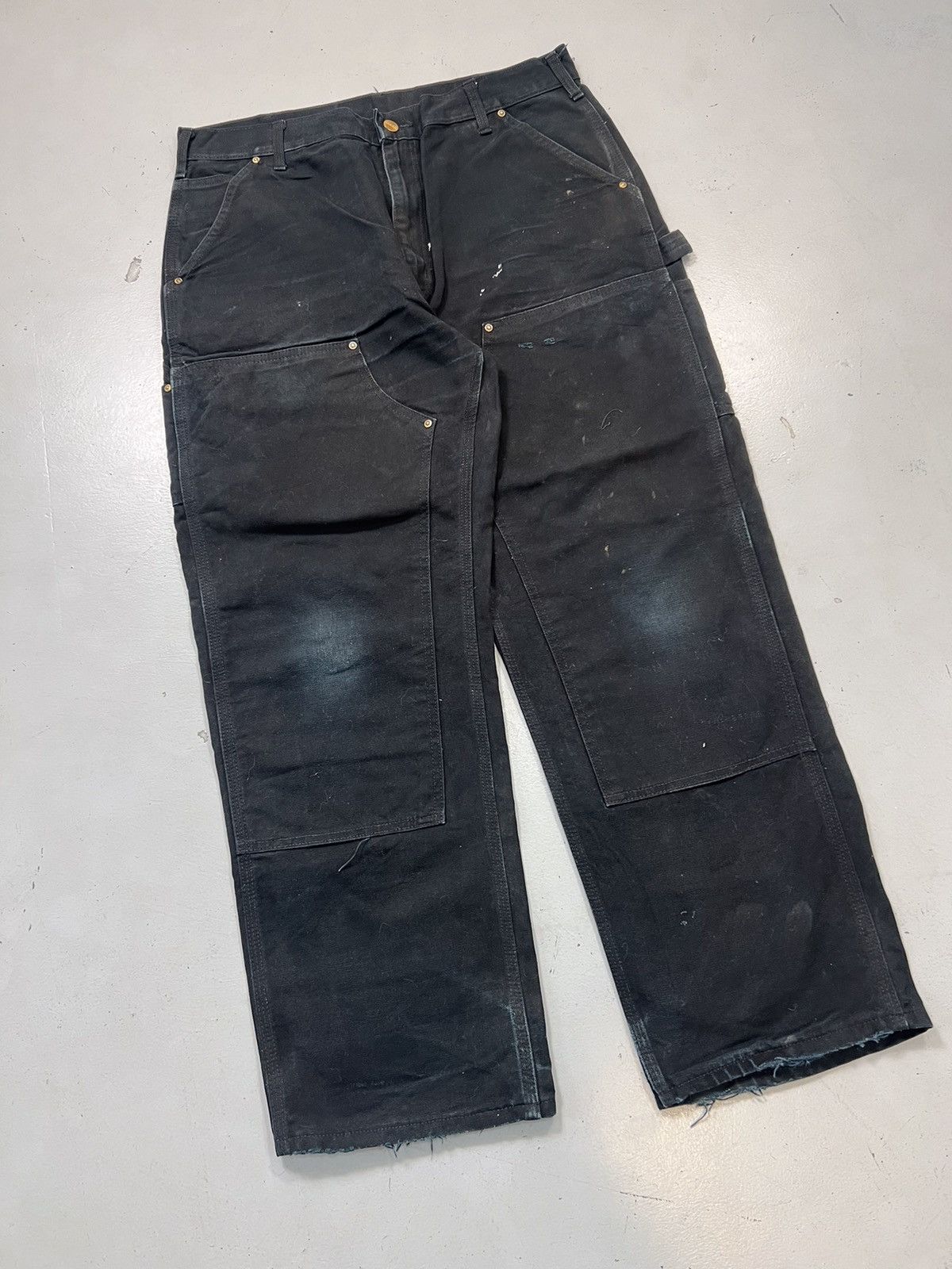 Carhartt Vintage Carhartt B01 blk double knee workwear denim Size US 34 / EU 50 - 2 Thumbnail