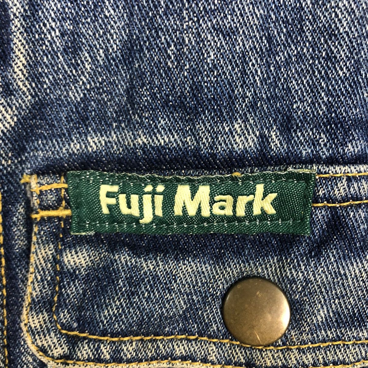 Japanese Brand 📌Vintage Denim Work Jacket Biker Fuji Mark Size US M / EU 48-50 / 2 - 18 Thumbnail
