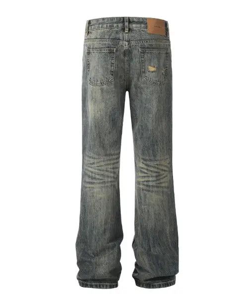 Japanese Brand American street retro washed distressed jeans y2k Size US 32 / EU 48 - 2 Thumbnail