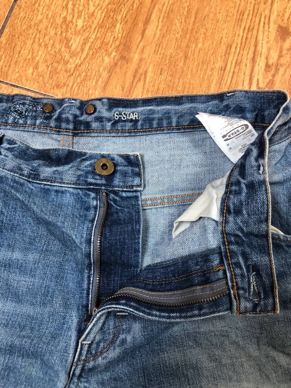 G-Star Crazy Crash Dirty Baggy Faded Jean Japan Avant Garde Style Size US 33 - 20 Thumbnail