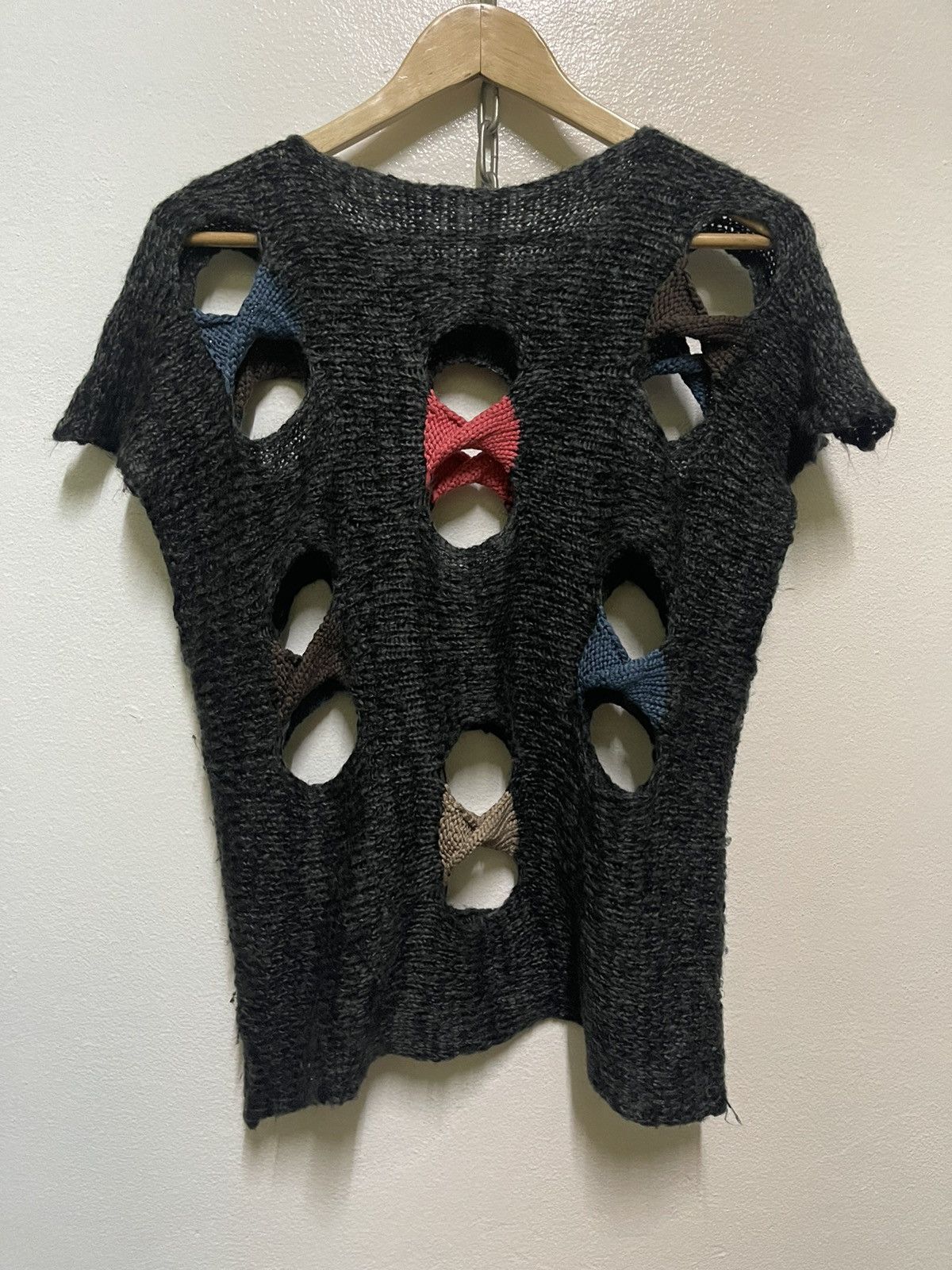 Designer × Japanese Brand Vintage Sleeveless Knitwear Wool Rare Design Size M / US 6-8 / IT 42-44 - 7 Thumbnail