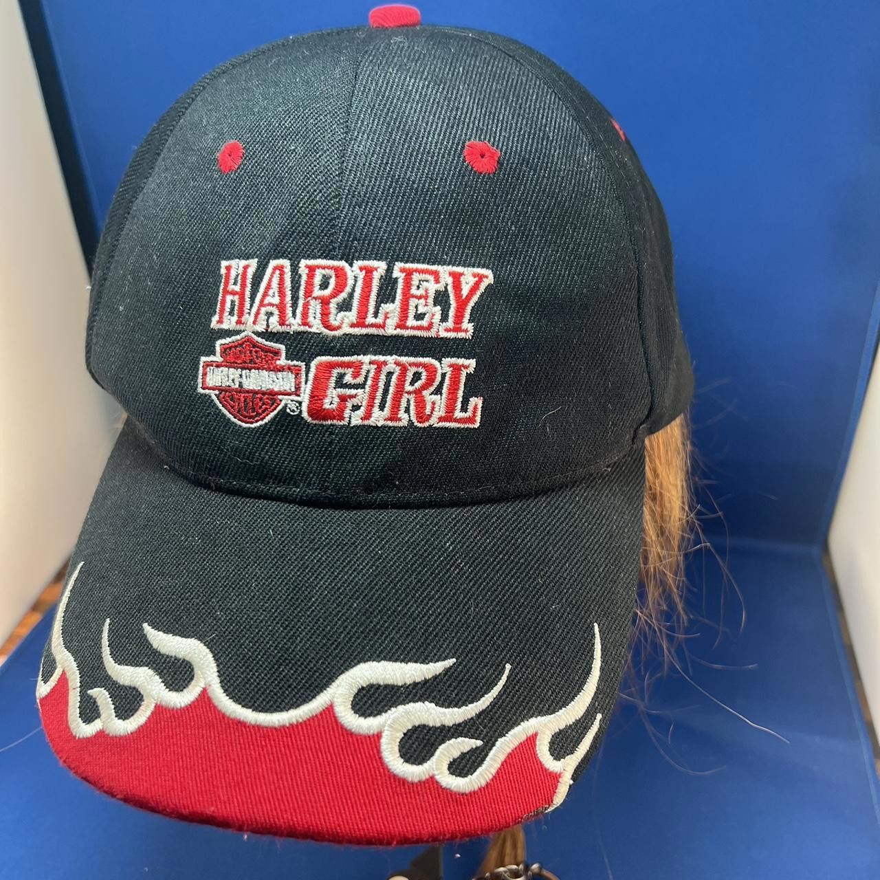 Harley Davidson Harley Davidson Women's Cap - Harley Girl with Flame Design Size ONE SIZE - 3 Thumbnail