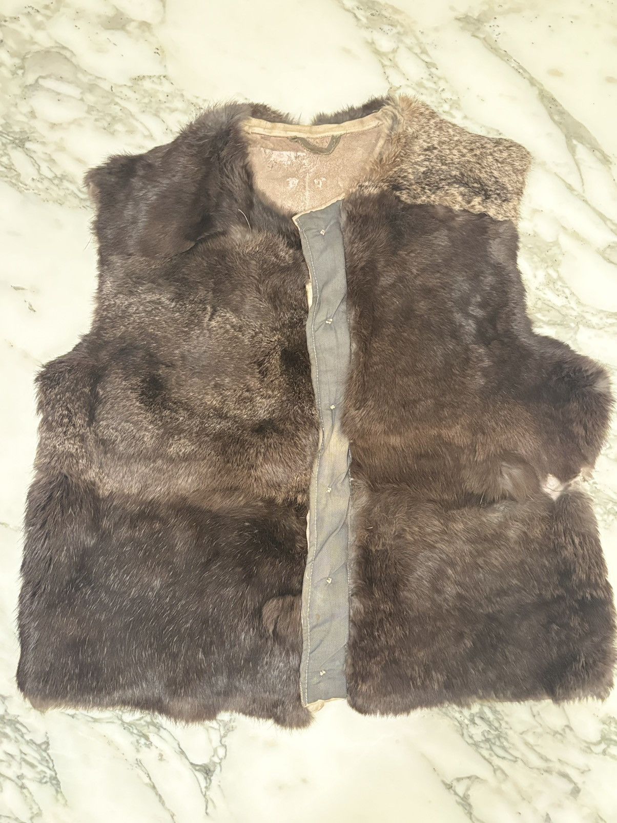 Other 1940s German Reversible Fur Vest Pelzjacke Size US M / EU 48-50 / 2 - 5 Thumbnail