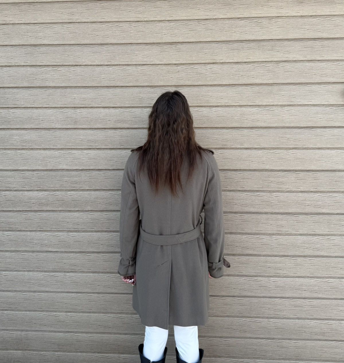 Burberry Burberry Women Trench Coat Wool Cashmere Belted UK8 USA6 Size M / US 6-8 / IT 42-44 - 3 Thumbnail