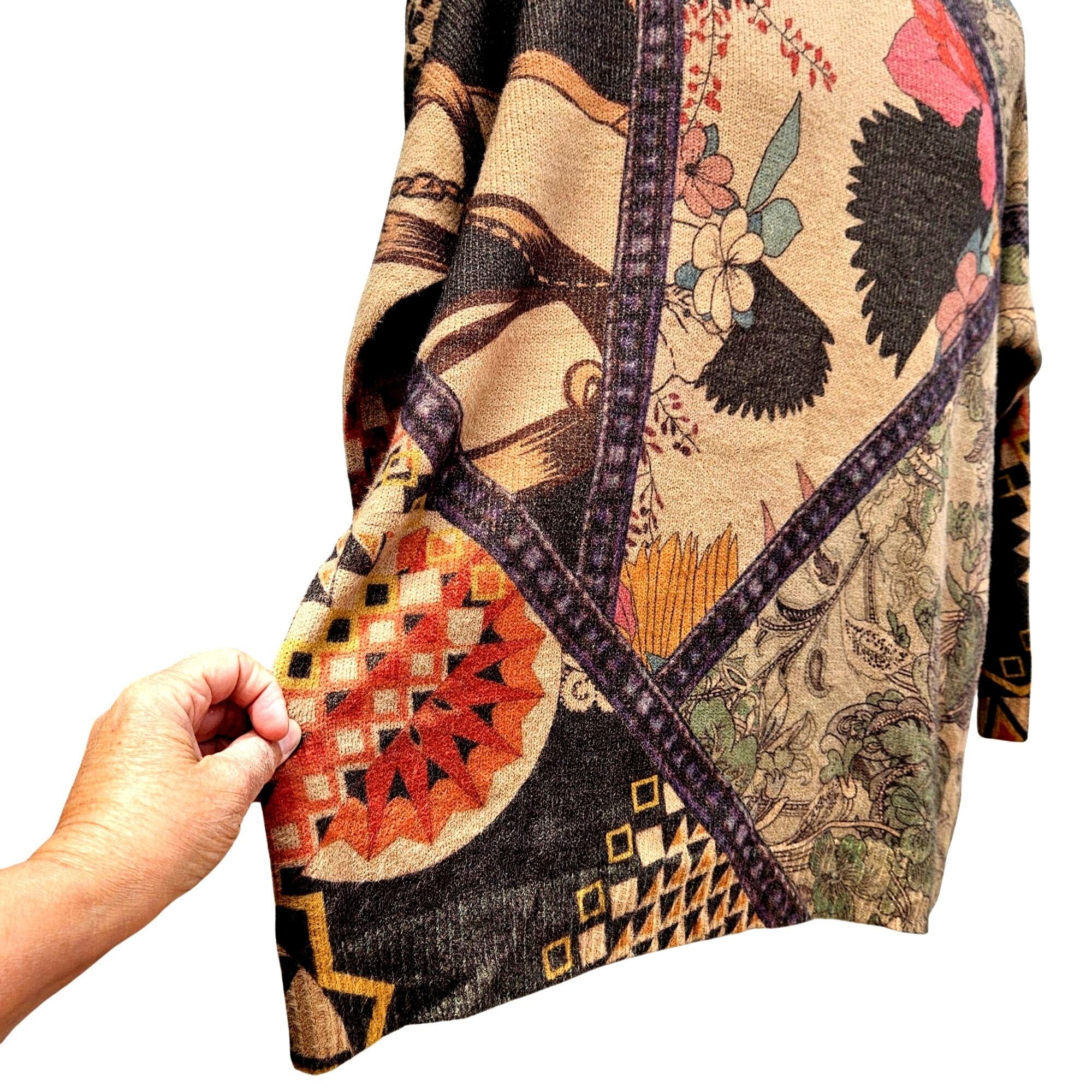 Vintage Yuma Chinese Brand Vintage Graphic Print Knit Pullover Sweat Size US XXL / EU 58 / 5 - 11 Thumbnail
