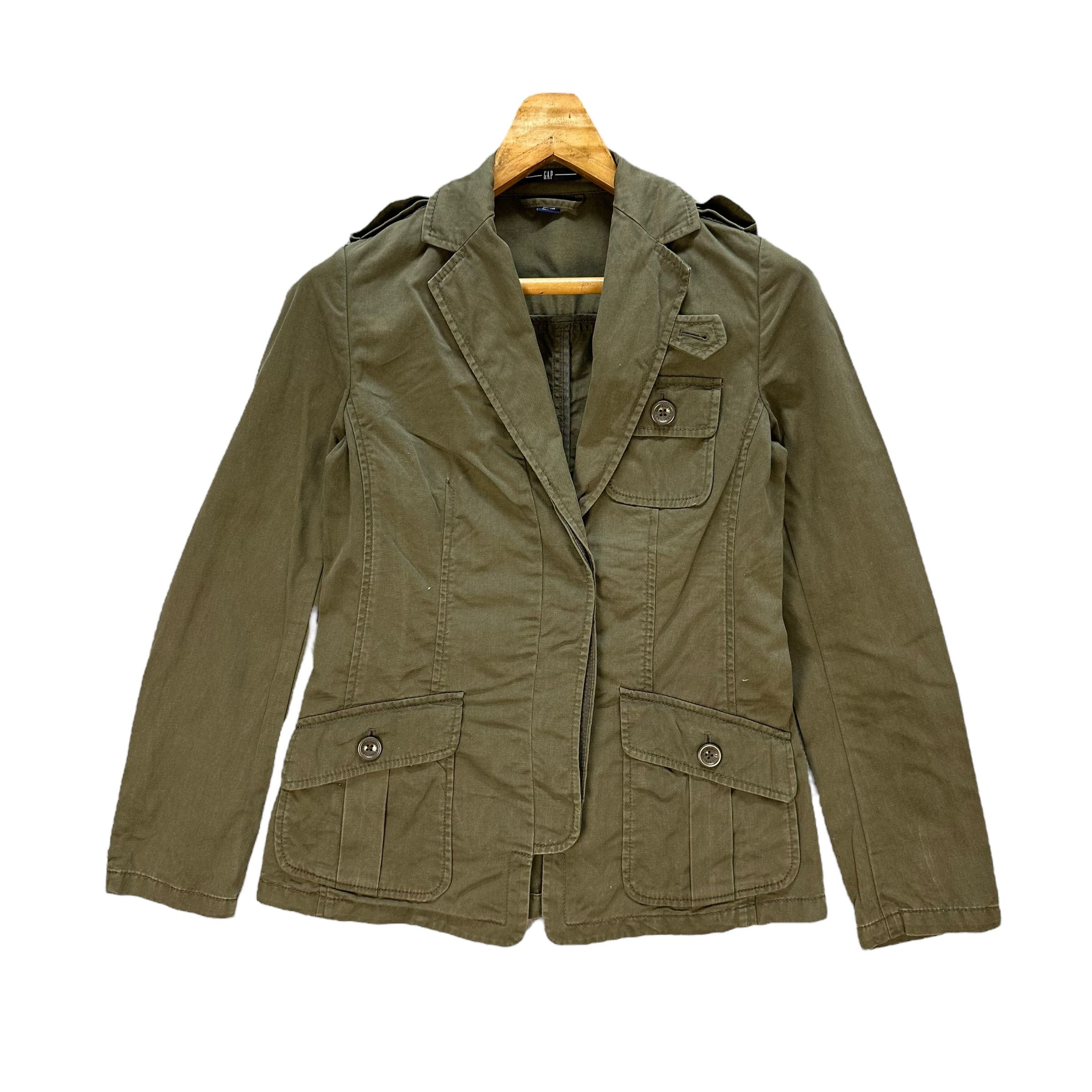 Y2k Vintage GAP Khaki Olive Green Jacket #A74-1789