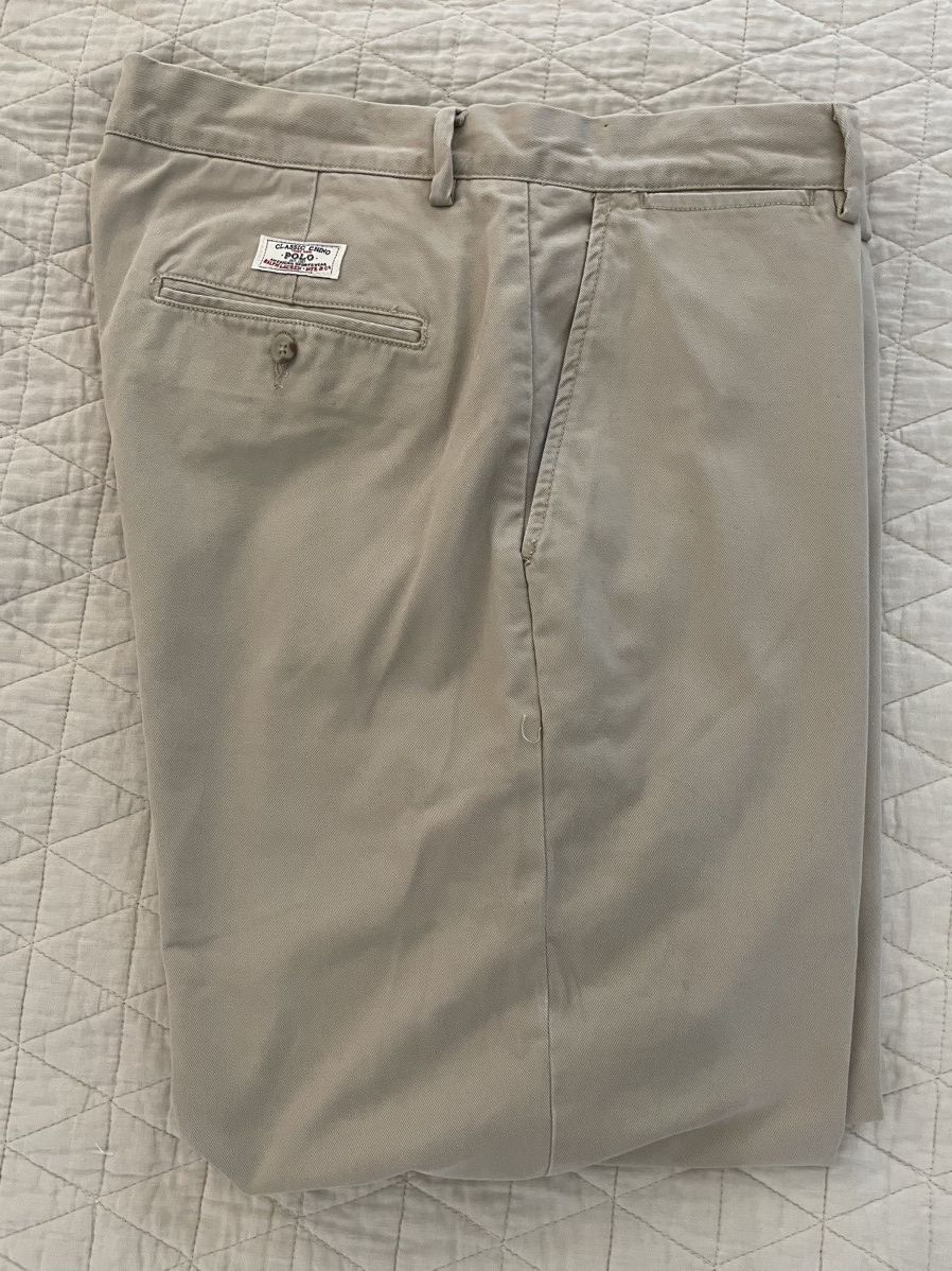 Polo Ralph Lauren × Vintage Vintage Substantial Weight Khakis Size US 33 - 1 Thumbnail