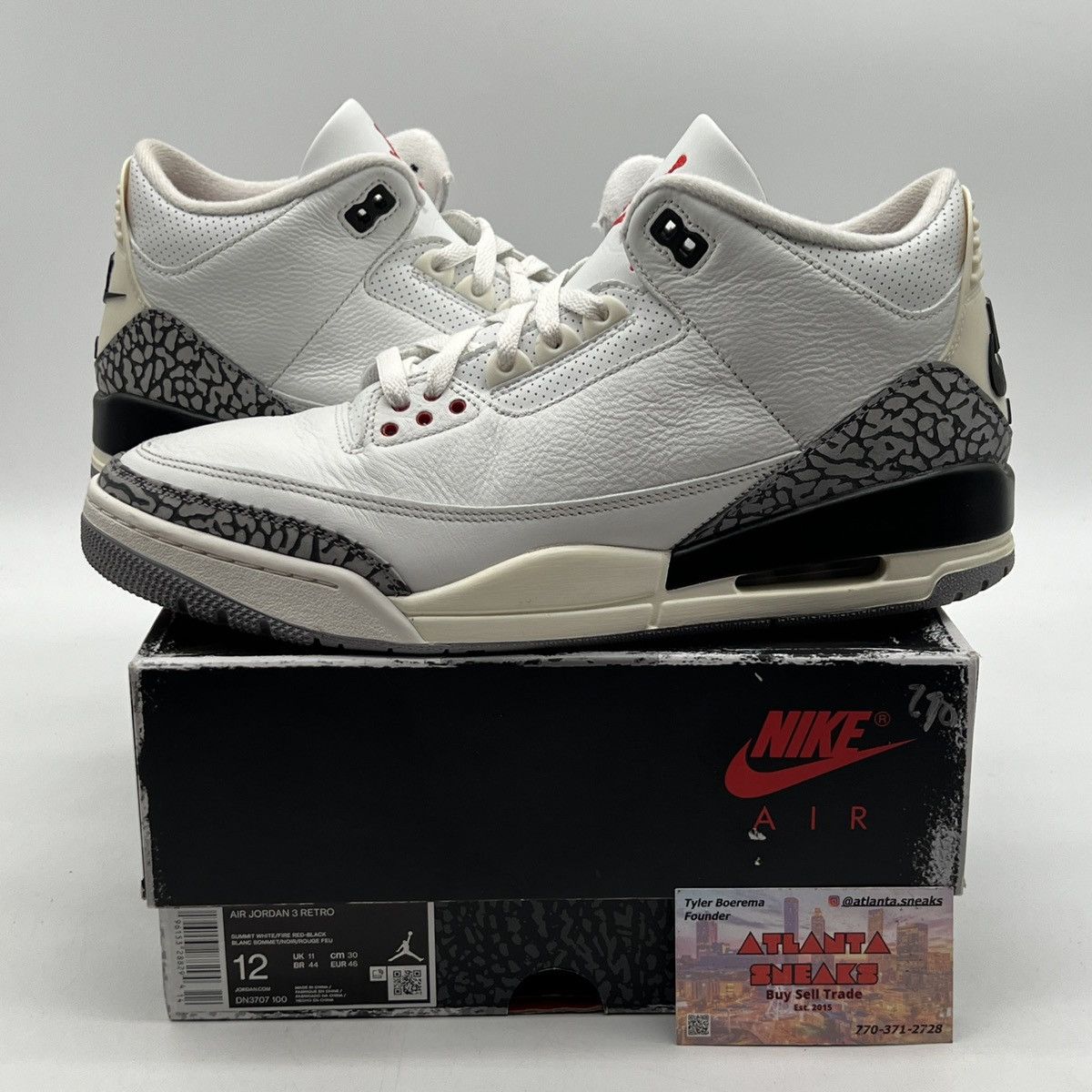 Air Jordan 3 white cement reimagined