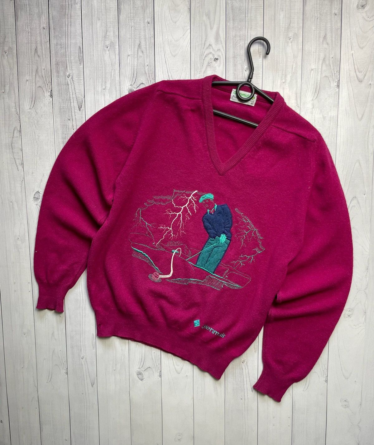 Other × Vintage Vintage Wool Golf Sweater rare logo size M Scotland Size US M / EU 48-50 / 2 - 1 Thumbnail