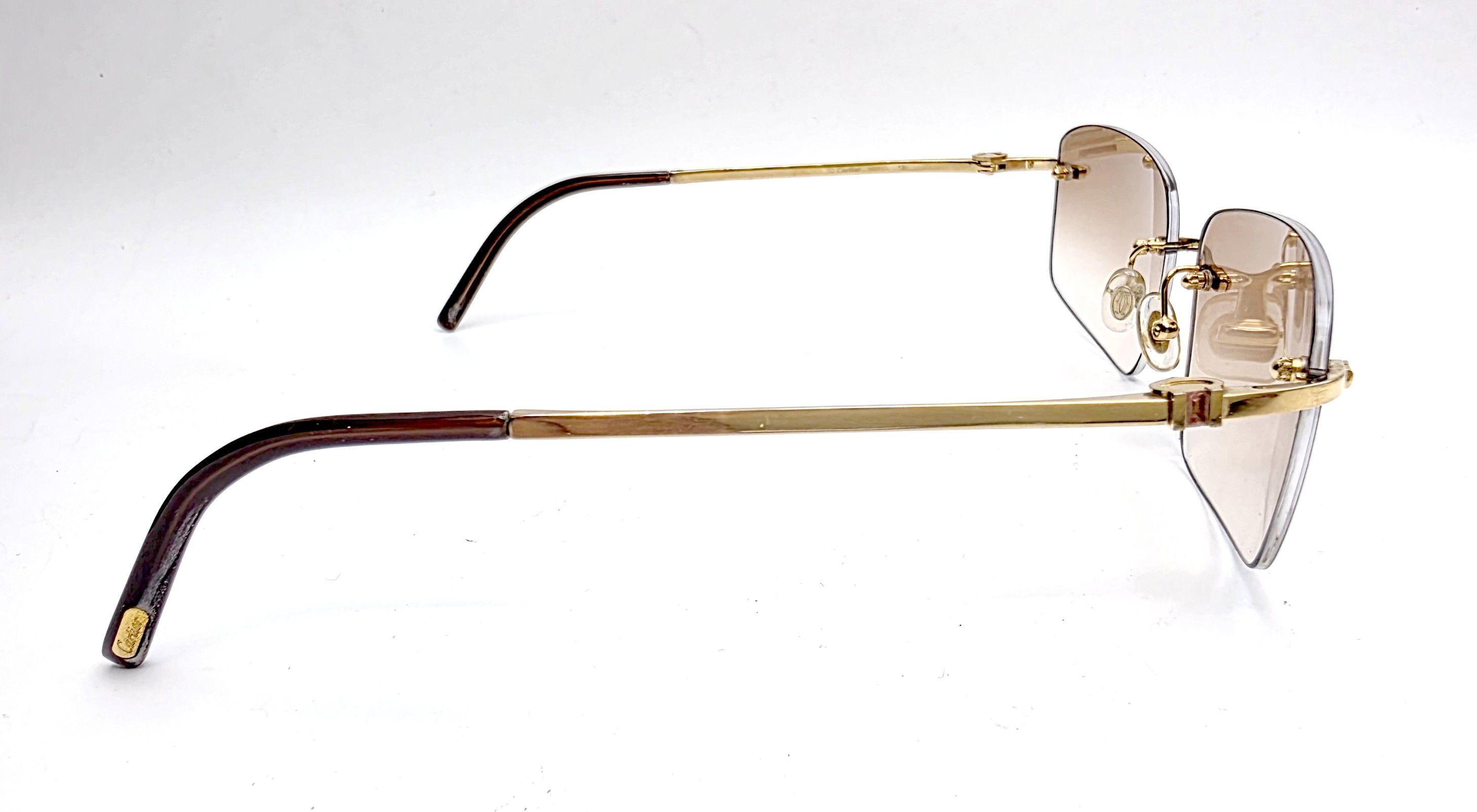 Cartier Luxury Cartier Pink Sapphire Sunglasses 17309 Size ONE SIZE - 8 Thumbnail